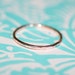 Single Hammered Copper Stacking Handmade Ring Size 9 1/4