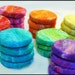 Felted Soaps in rainbow//Lavender Kids Soaps//Colorful Children's Felt soap 8 pack