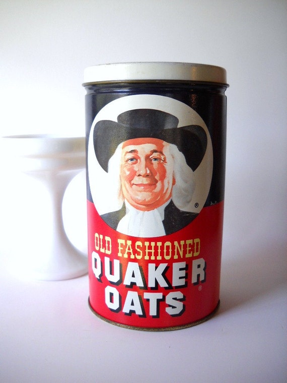 Vintage Tin Quaker Oats Tin by VintageEye on Etsy