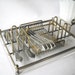 Vintage Silverware Caddy Flatware Caddy Oneida Caddy Lucite Silverware Holder Buffet Party Hostess