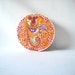 Vintage Jigsaw Puzzle Sandy Miller Thingie Puzzle Tiger Lily 7" Round Puzzle Springbok 1968 Complete