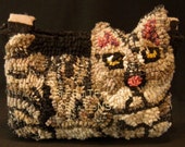 Rug Hooked Cat Purse Pattern