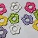 Vintage Assorted Flower Ring Connectors Mixed Colors bds947
