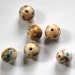 Vintage Light Beige Millefiori Beads 10mm Japan bds937B