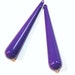 Vintage Large Purple Teardrop Plastic Pendant Drop pnd148D