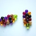 Vintage Acrylic Colorful Multiple Drop Bead Clusters drp094
