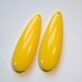 Vintage Acrylic Yellow Teardrop Pendants SM pnd143A