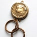 Vintage Brass Key Fob with Goddess Woman Detachable Key Rings mtl365