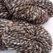 Shades of brown hanspun wool yarn Two skeins totaling 286yds