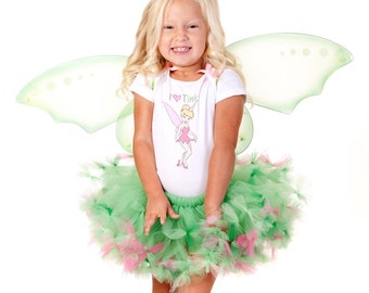 Toddler Tinkerbell Costume Tinkerbell Tutu Dress Set Tinkerbell Halloween Costume Girls Tinkerbell Costume 2t 3t 4t