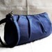 Pleated Wristlet Zipper Pouch - Indigo Blue