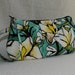 20% OFF - Pleated Wristlet Zipper Pouch - Magnolia Branch in Aqua
