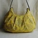 Pleated Bag // Shoulder Purse - Park Fountains in Mustard - Last One