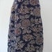 vintage 70s ethnic wrap skirt-earthy floral cotton reversible to brown-wrap skirt.