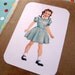 Dick and Jane Note Card Set with Vintage Flashcard Images