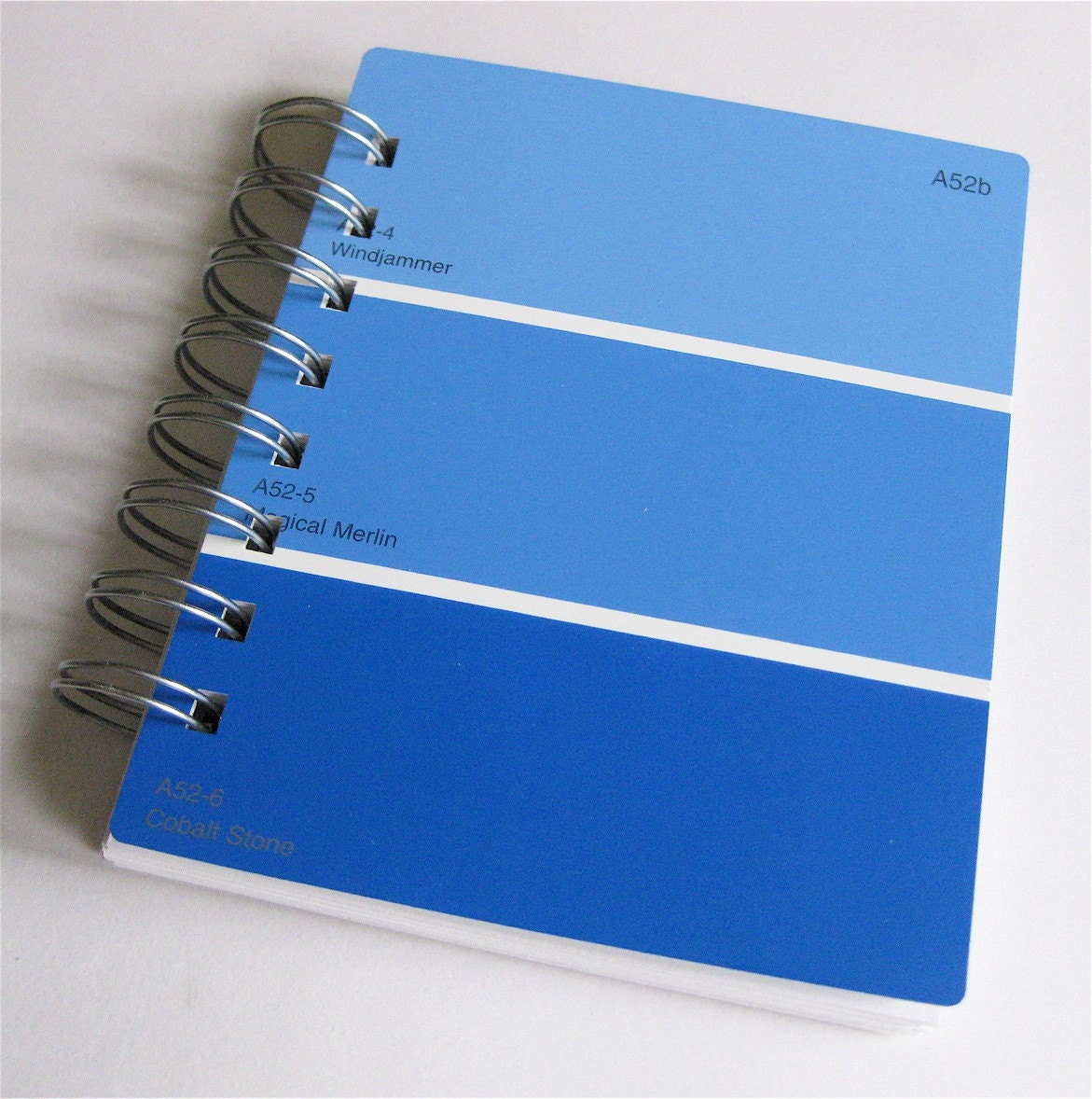 Paint Sample Notebook in Shades of Blue