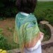 TROPICAL SUNSET Silk Wool Shawl