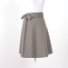 Wrap Skirt - pewter tropical wool