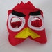 red bird felt mask