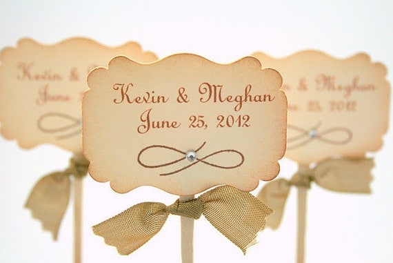 Wedding Cupcake Toppers