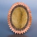 RESERVED Tameka Jackson No skin off my back- upcycled Cowhide Brooch with copper