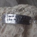 Aluminium toddler hand stamped bracelet - I love you to the MOON ...& BACK