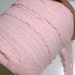 Vintage Baby Pink Floral Lace Elastic Sewing Trim 1 inch wide x 8 yards