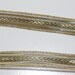 Black and Metallic Gold Serpentine Organza Ribbon 5/8 inch wide x 3 yards