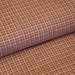 Cotton Homespun Fabric Red, Brown, Light Brown And Natural Small Plaid 1 Yard