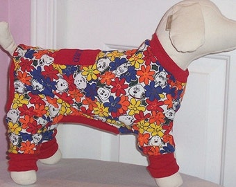 Dog Pajamas Charlie Brown and Snoopy To OrderXXSmall to Medium
