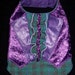Pet Clothing Gentlemen's Vest to Order Size XSmall Velvet and Embellished