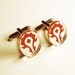 World of Warcraft Horde Insignia silver cuff links in FREE gift box