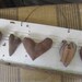 Primitive Sign, Rustic, Hearts, Handmade, Wall Decor, Prim, White, Brown, cssteam, ofg team