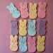Wool Felt Bunny Treats Die Cuts - 24 Bunnies