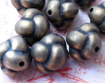 Knot Beads- Metallized Beads -12