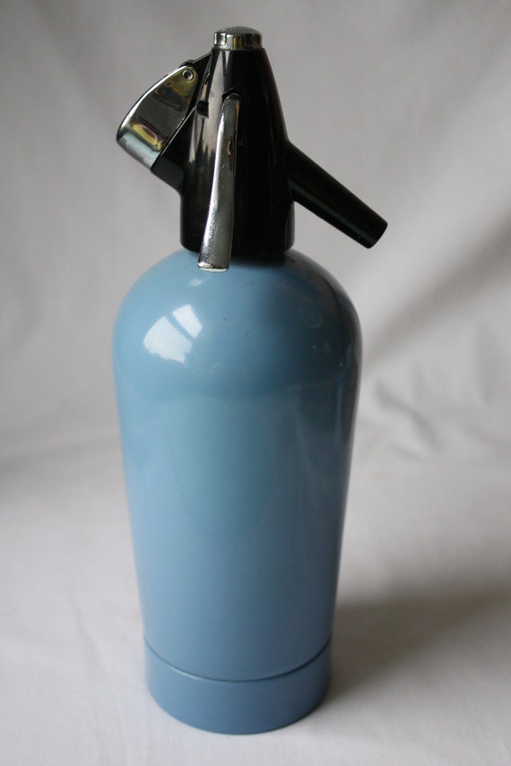 Blue Sparklets Seltzer Bottle by BOC Made in England