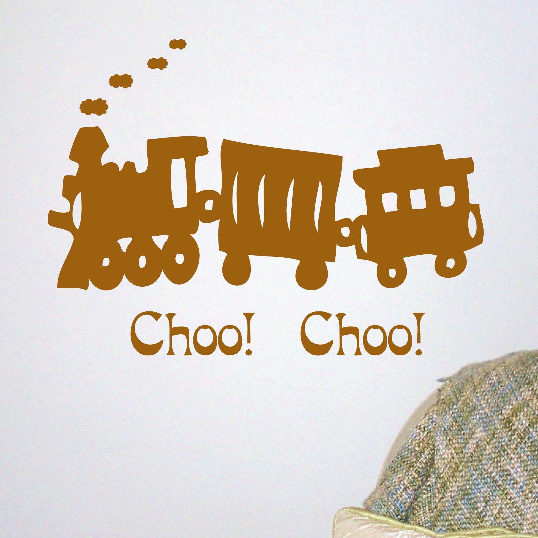 SALE Vinyl Wall Art Choo Choo Train Decal by PoppetHollowShop