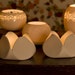 Reserved for becharper. Tulip - Porcelain Candle light Holder. Design by Wapa Studio