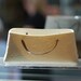 Porcelain textured bag (Small container). Elegant business card holder.Designed and crafted by Wapa Studio.