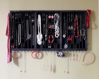 Reinvented Upcycled Drawer as Jewelry Display by bluebirdheaven