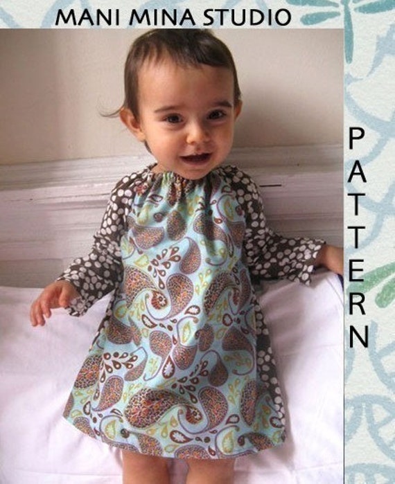 The everyday dress Instant download Pdf pattern 12m to 4T