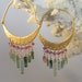 Tourmaline Hoop Earrings