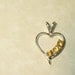 Yellow Sapphire Heart Pendant - Natural Gemstones in Solid Sterling Silver
