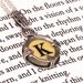 Victorian Typewriter Key Pendant and Necklace - Initial K