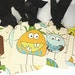 Handmade Monster Gift Tags set of Ten