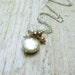 Coin Pearl Necklace... Sterling Silver, Genuine Coin Pearl, FW Pastel Pearls, Cream/Ecru