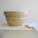 Yellow Ware Pottery Farmhouse Kitchen Mixing Bowl