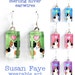 Handmade Calico Cat Earrings Wearable Art Jewelry... Choice of Four Colors