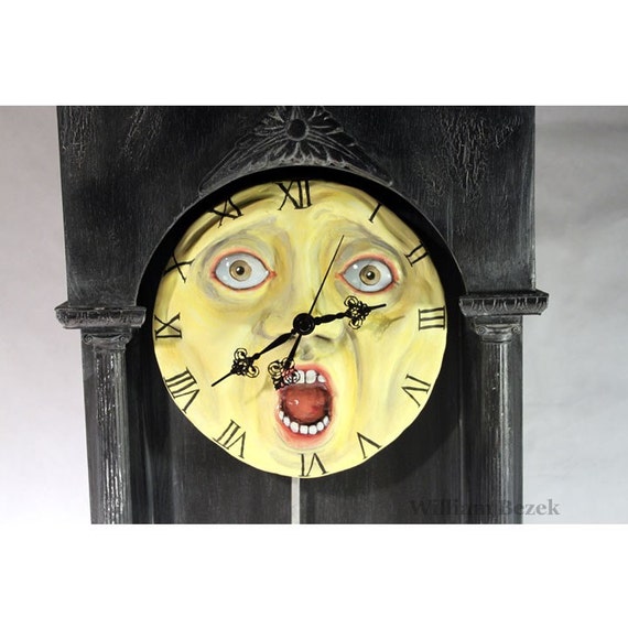 HAUNTED CLOCK Halloween working animated prop