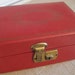 Sweet Red Vintage Jewelry Box